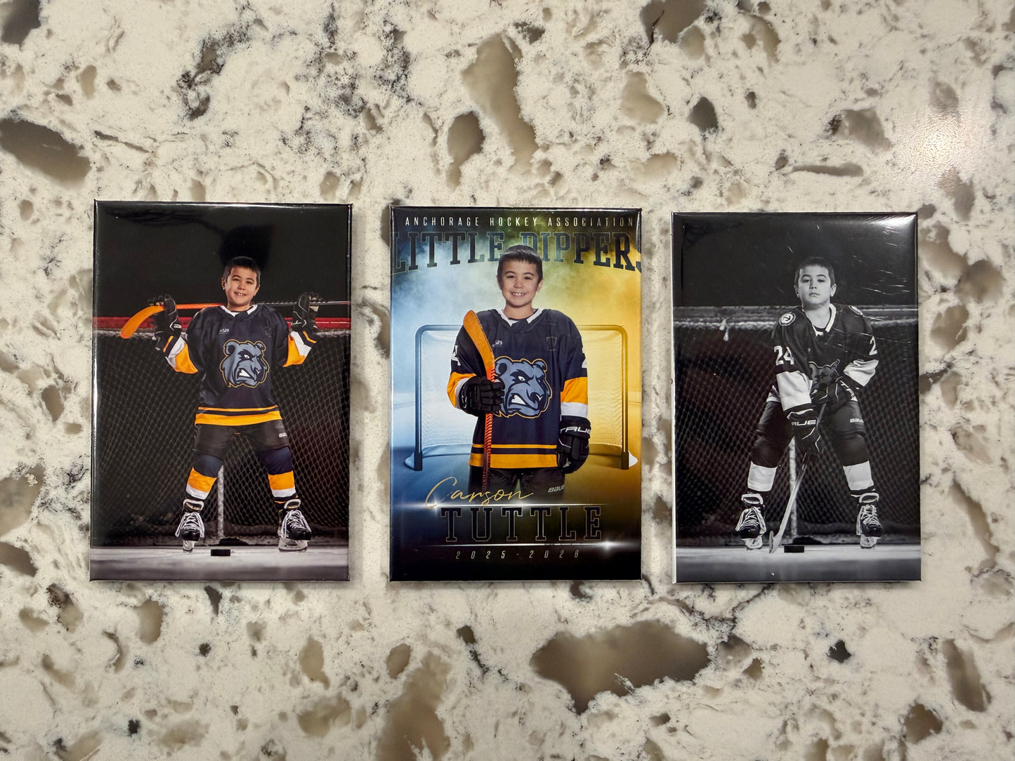 3 Customized Photo Magnets (2x3)